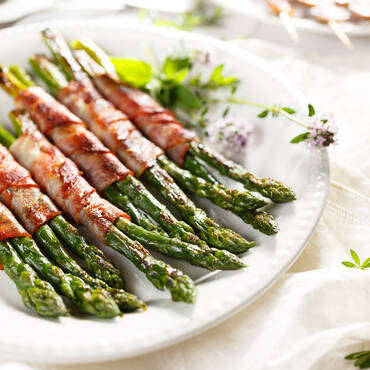 Asparagi con Speck Handl Tyrol