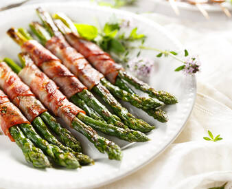 Asparagi con Speck Handl Tyrol